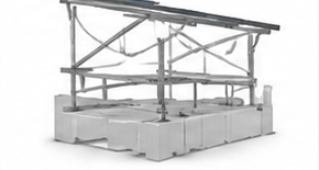 GI Solar Panel Mounting Structure